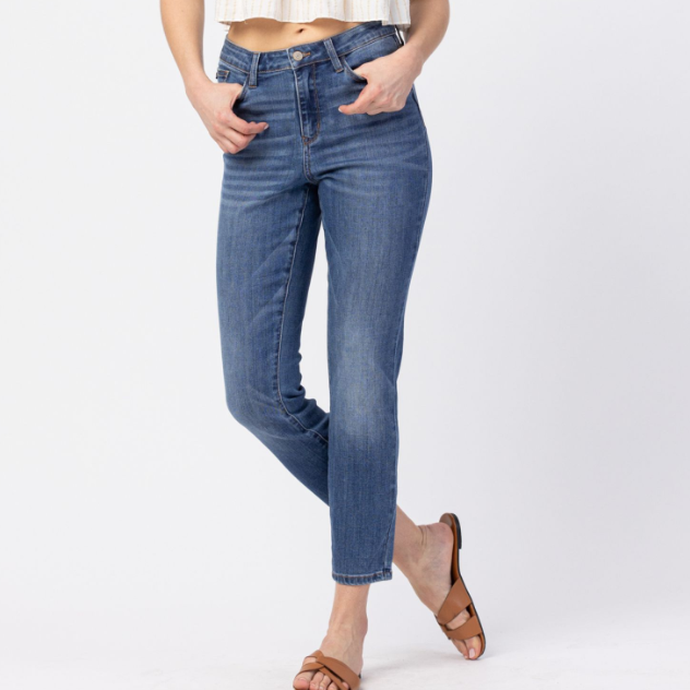 Judy Blue "Megalomaniac Stretch" Slim Fit Jeans-Lola Monroe Boutique