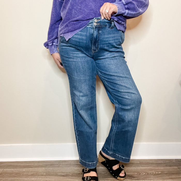 Judy Blue "Mercy Percy" Wide Leg Jeans