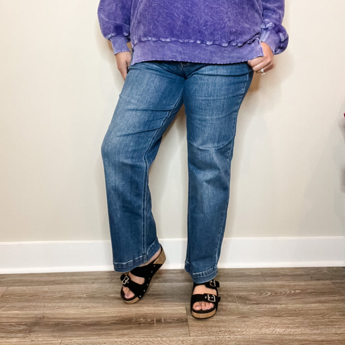 Judy Blue "Mercy Percy" Wide Leg Jeans