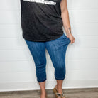 Judy Blue "Met Your Match" Pull On Jeggings Capris-Lola Monroe Boutique