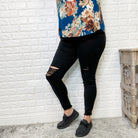 Judy Blue "Midnight Madness" Black Skinny Jeans-Lola Monroe Boutique