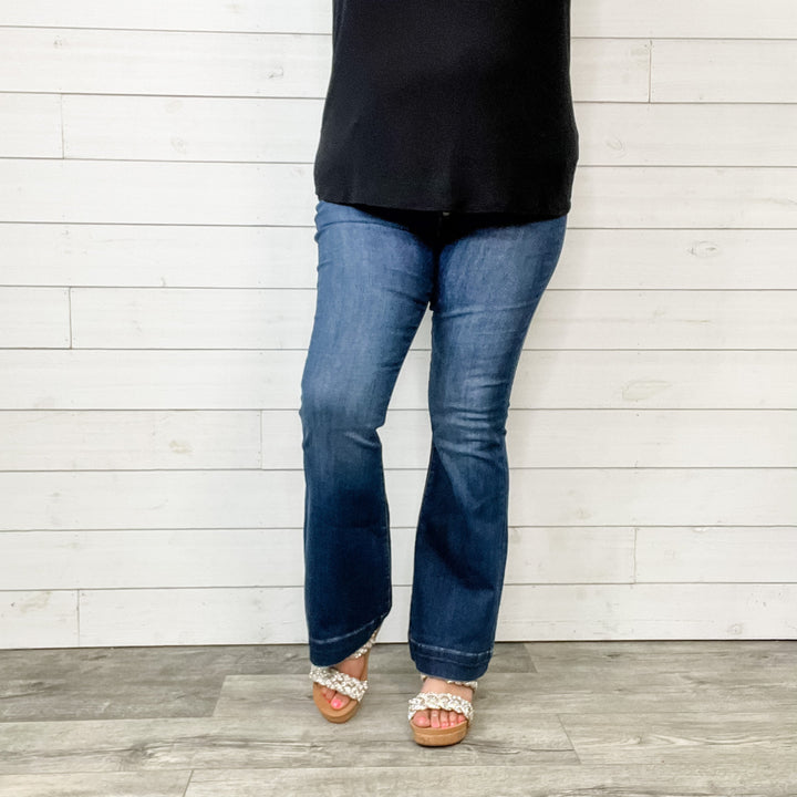Judy Blue "Mouse Meet Cheese" Buttonfly Trouser Flares