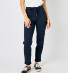 Judy Blue Navy Joggers-Lola Monroe Boutique