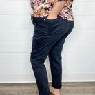 Judy Blue Navy Joggers-Lola Monroe Boutique