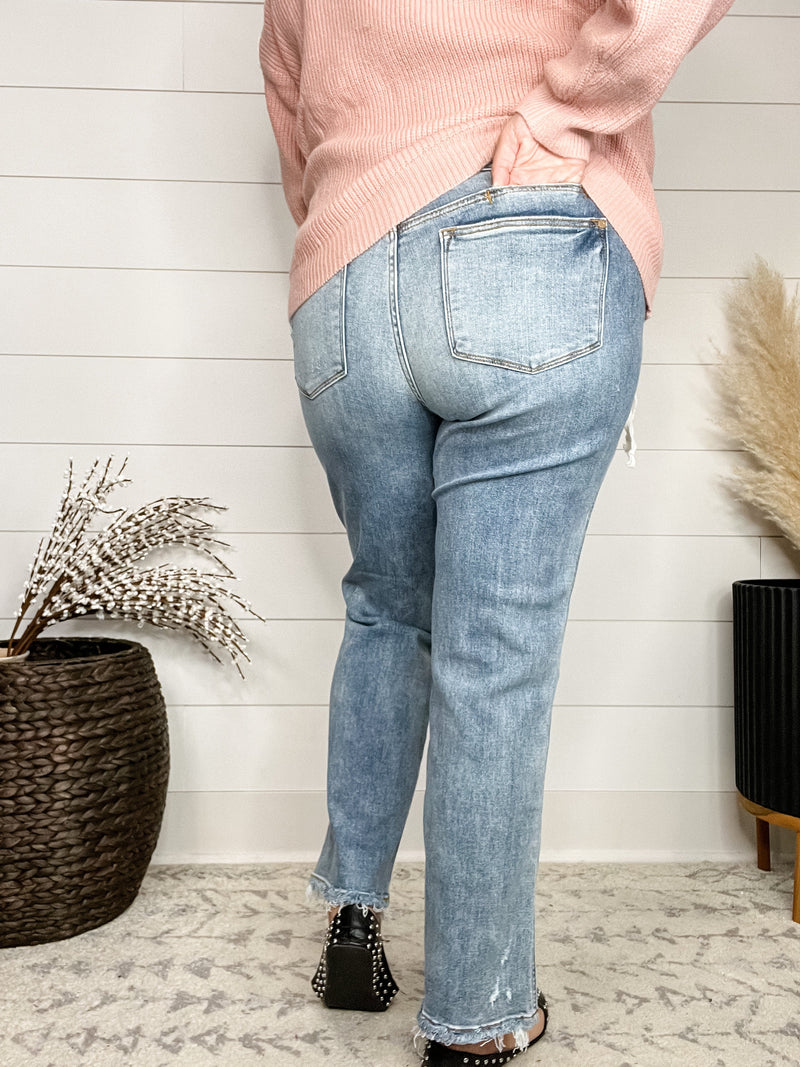 Judy Blue "New Here" Cell Phone pocket dad jeans