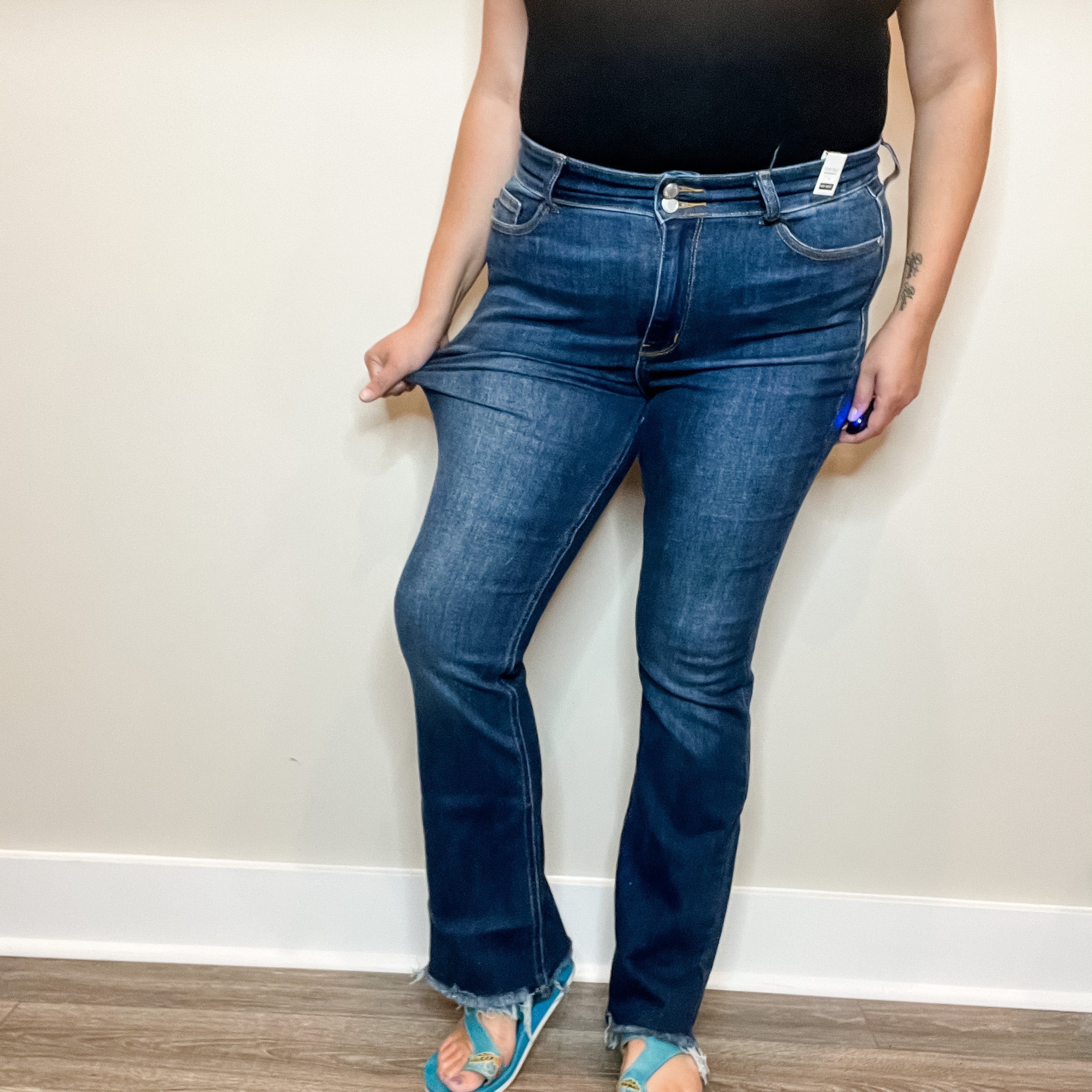 Judy Blue "Old Yeller" Bootcut Jeans-Lola Monroe Boutique