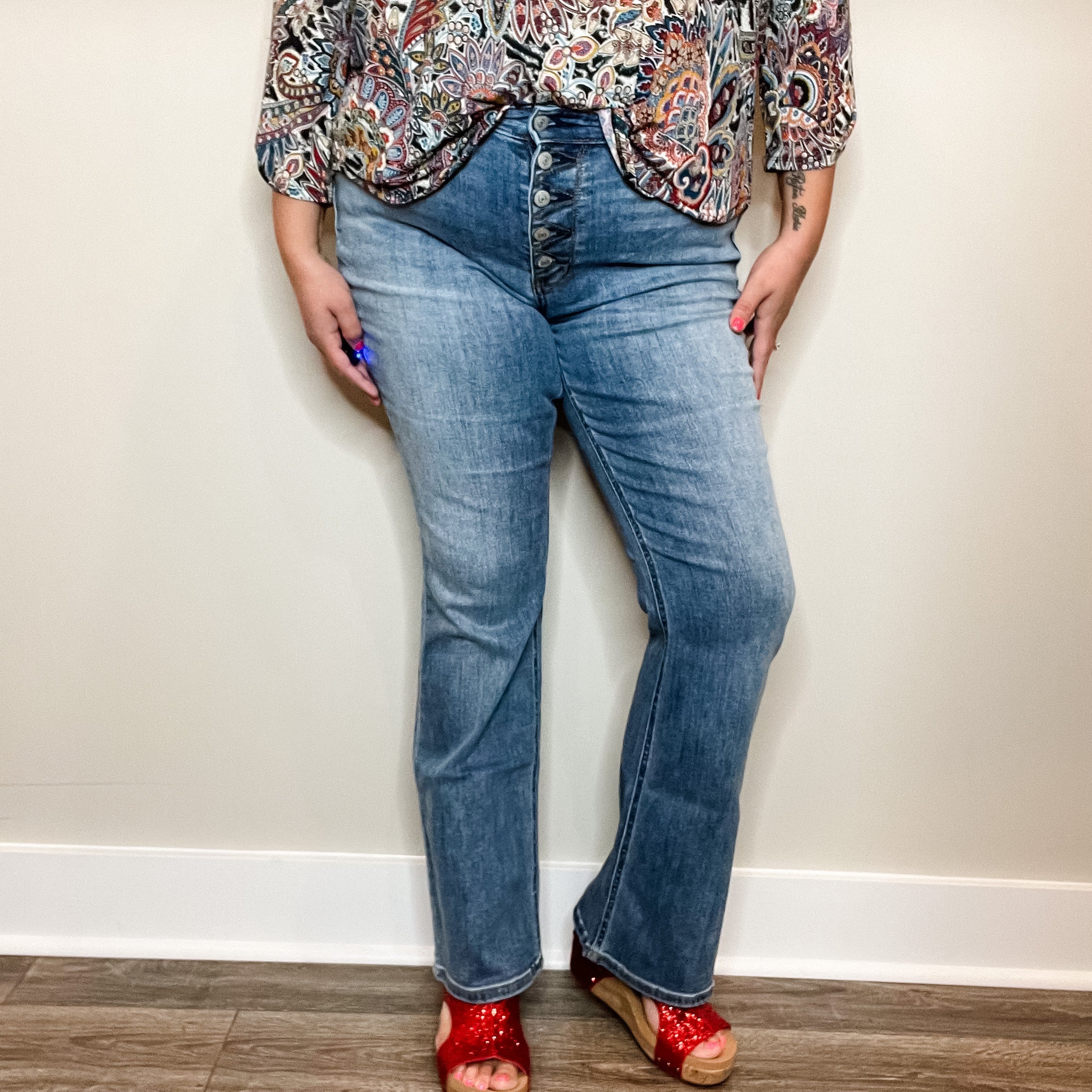 Judy Blue "One More Ride" Bootcut Jeans-Lola Monroe Boutique