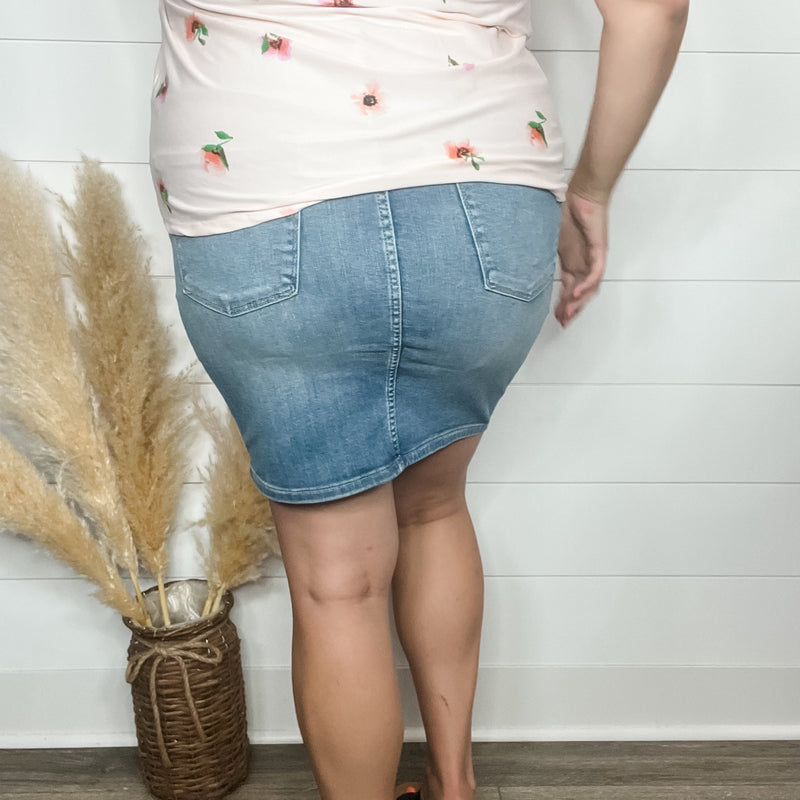 Judy Blue "ooh la la" Tummy Control Skirt-Lola Monroe Boutique