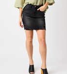 Judy Blue “Pretty Lady” Black Rigid Magic Skirt-Lola Monroe Boutique