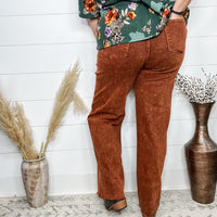 Judy Blue "PSL" Pumpkin Spice Wide Leg Jeans-Lola Monroe Boutique