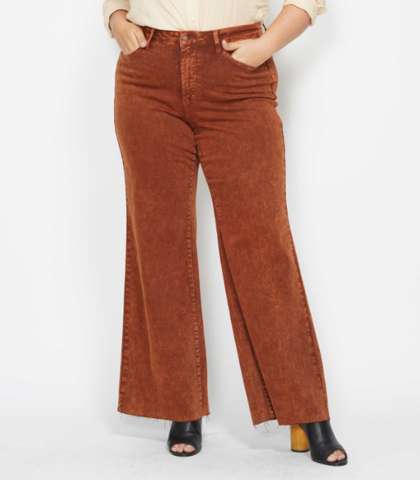 Judy Blue "PSL" Pumpkin Spice Wide Leg Jeans