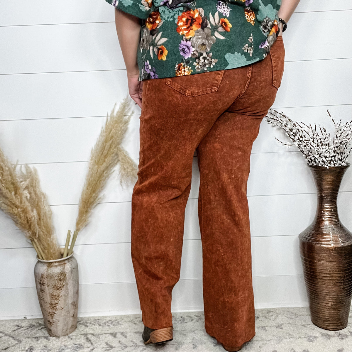 Judy Blue "PSL" Pumpkin Spice Wide Leg Jeans