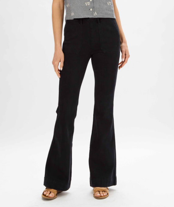 Judy Blue Pull On Black Jeggings Trouser Flares