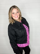 Judy Blue Rhinestone Jacket (Black)-Lola Monroe Boutique