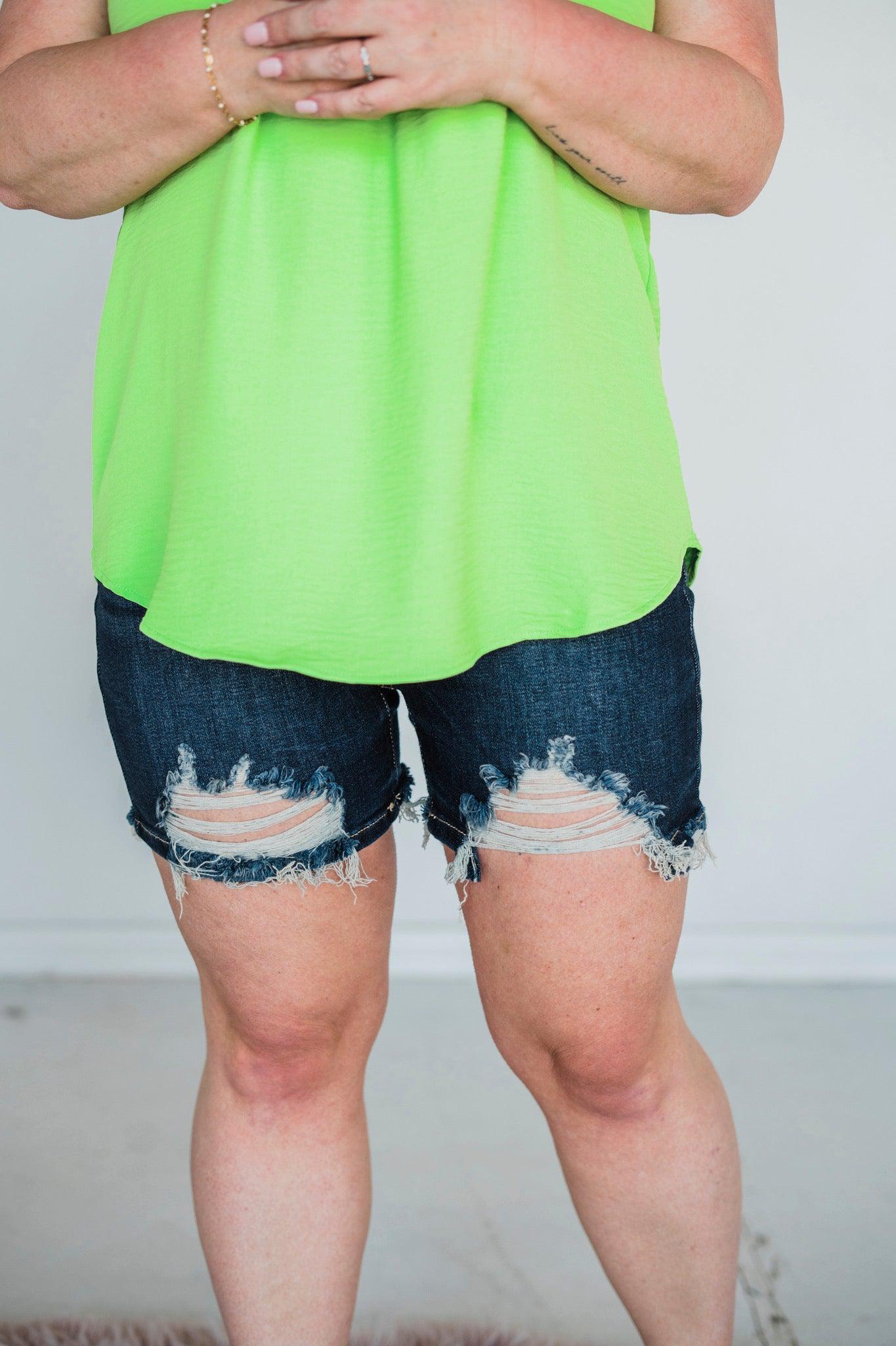 Judy Blue "Rockin Summer" Shorts-Lola Monroe Boutique