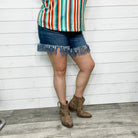 Judy Blue Rodeo Fringe Shorts-Lola Monroe Boutique