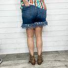 Judy Blue Rodeo Fringe Shorts-Lola Monroe Boutique