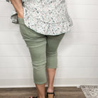 Judy Blue "Sage It Ain't So" Denim Capris-Lola Monroe Boutique