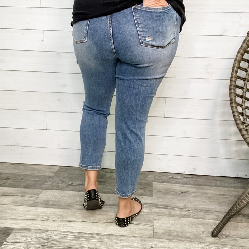 Judy Blue "Sassy Since Birth" Slim Fit Jeans-Lola Monroe Boutique