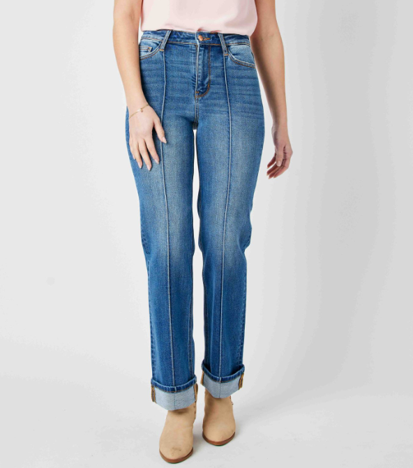 Judy Blue "Seam you later" Straight Leg Jeans