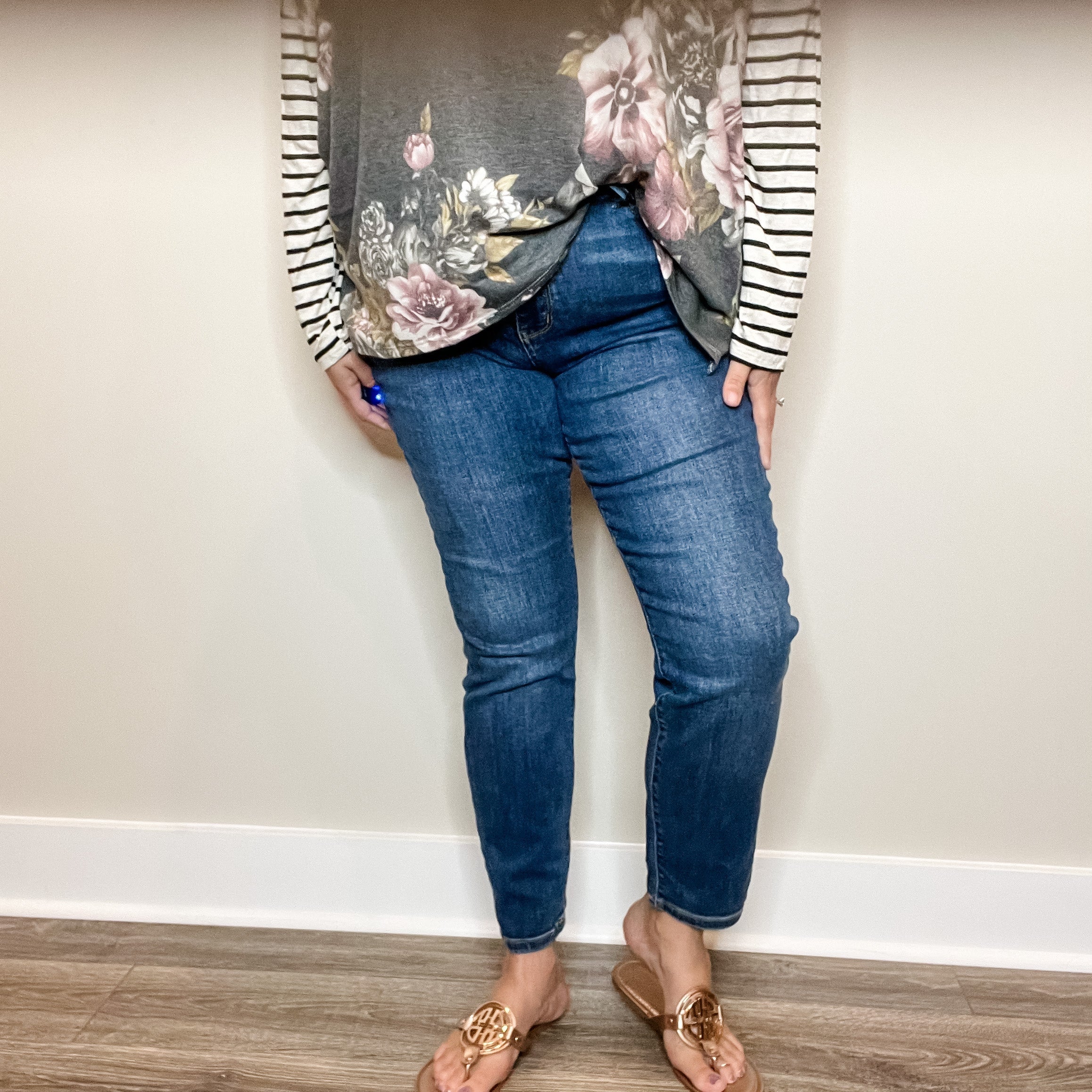 Judy Blue "Shady Lady" Slim Fit Jeans-Lola Monroe Boutique