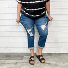 Judy Blue "She's A Wild One" Buttonfly Boyfriend Jean-Lola Monroe Boutique