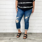 Judy Blue "She's A Wild One" Buttonfly Boyfriend Jean-Lola Monroe Boutique