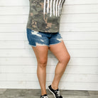 Judy Blue "Shorty Was Here" Mega Destroyed Shorts-Lola Monroe Boutique