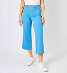 Judy Blue "Skies are Blue" Sky Blue Wide Leg Tummy Control Crops-Lola Monroe Boutique