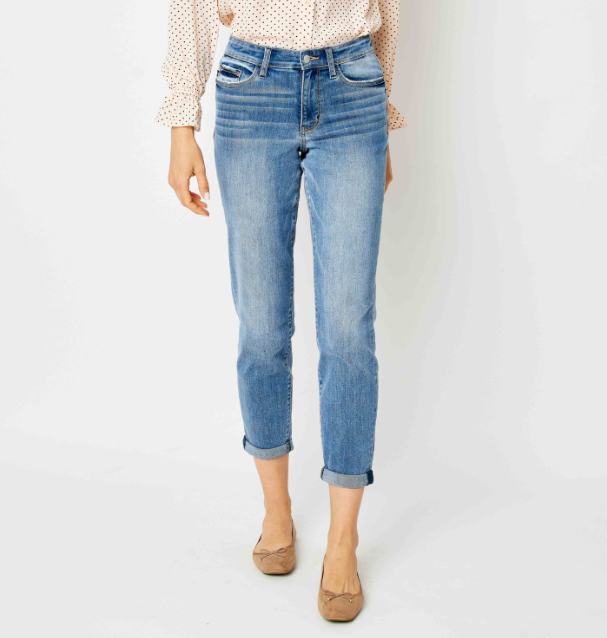 Judy Blue "Slim Pickings" Slim Fit Jeans-Lola Monroe Boutique