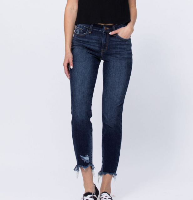 Judy Blue "Snakes on a Plane" Slim Fit Jeans-Lola Monroe Boutique