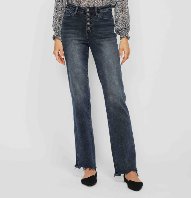 Judy Blue "So Dark" Straight Leg Jeans