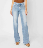 Judy Blue "Stoked" Yoke Front Straight Leg Jeans-Lola Monroe Boutique