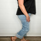 Judy Blue "Stoked" Yoke Front Straight Leg Jeans-Lola Monroe Boutique