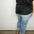 Judy Blue "Stoked" Yoke Front Straight Leg Jeans-Lola Monroe Boutique