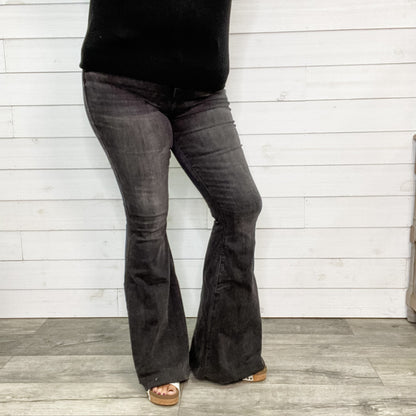 Judy Blue Storm Chaser Black Flares (34 inch inseam)-Lola Monroe Boutique