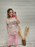 Judy Blue "Strawberry Shortcake" Light Pink Joggers-Lola Monroe Boutique