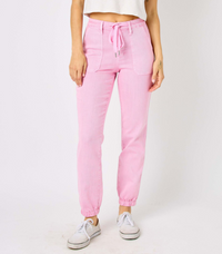 Judy Blue "Strawberry Shortcake" Light Pink Joggers-Lola Monroe Boutique