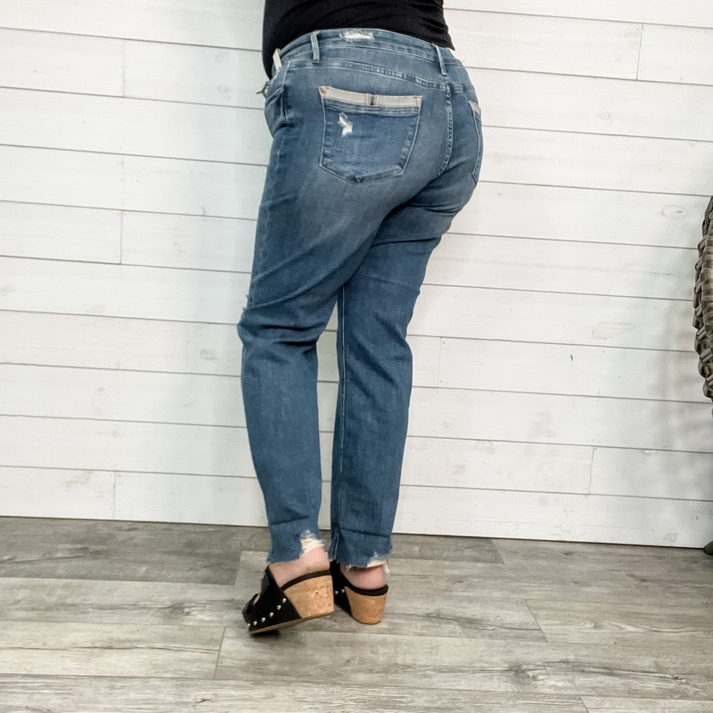 Judy Blue "Sugar Daddy" Straight Leg Dad Jeans-Lola Monroe Boutique