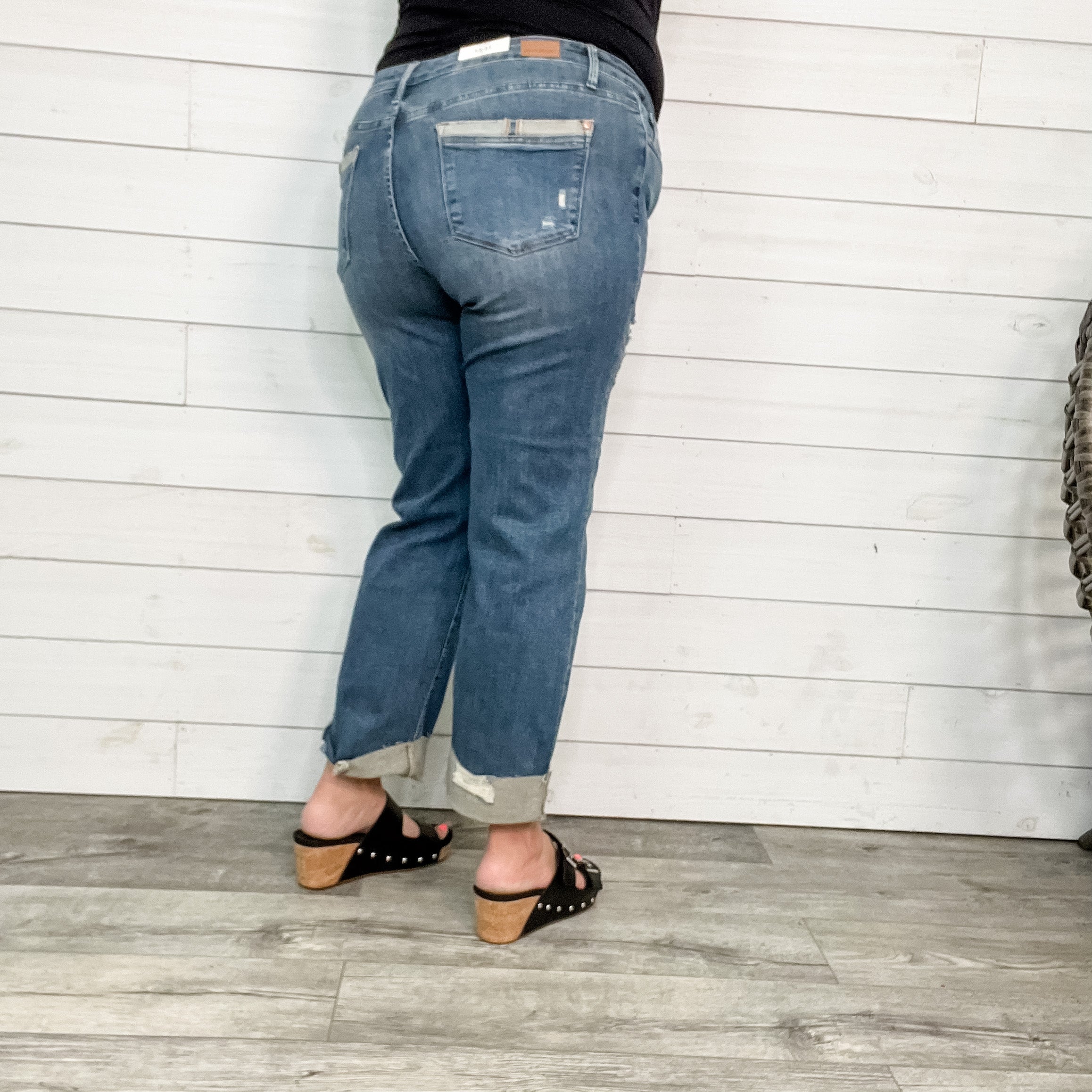 Judy Blue "Sugar Daddy" Straight Leg Dad Jeans-Lola Monroe Boutique