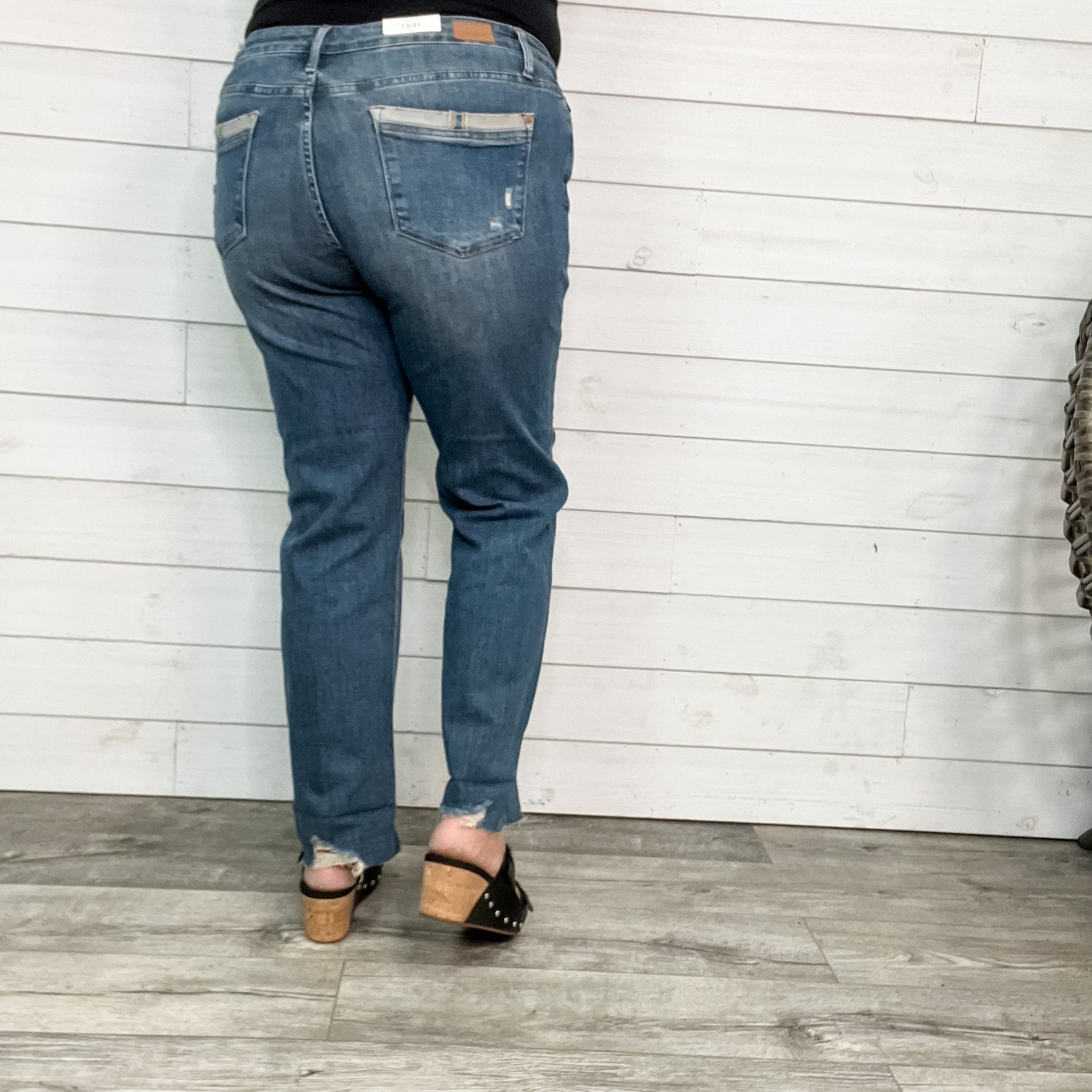 Judy Blue "Sugar Daddy" Straight Leg Dad Jeans-Lola Monroe Boutique