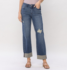 Judy Blue "Sugar Daddy" Straight Leg Dad Jeans-Lola Monroe Boutique