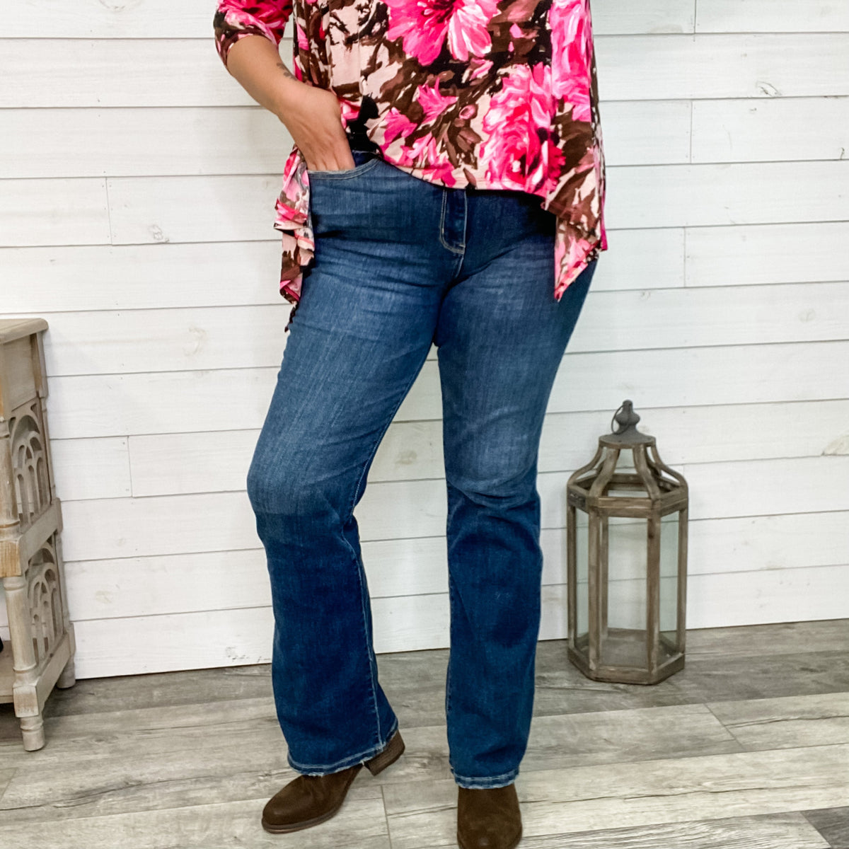 Judy Blue Sunshine and Whiskey Bootcut Jeans-Lola Monroe Boutique