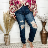 Judy Blue “Superb” Rigid Magic Straight Leg Jeans-Lola Monroe Boutique