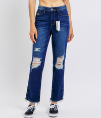 Judy Blue “Superb” Rigid Magic Straight Leg Jeans