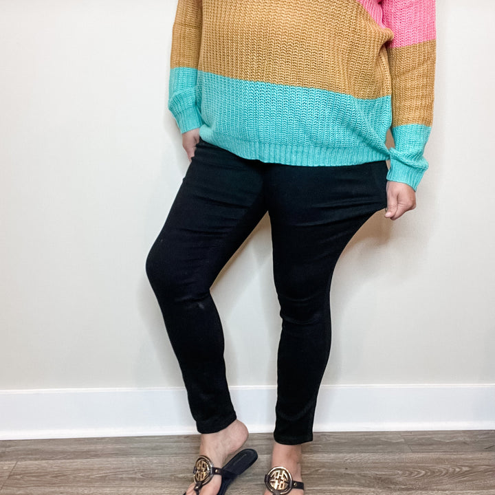 Judy Blue "Sweet Nothings" Tummy Control Black Skinny Jeans
