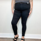 Judy Blue "Sweet Nothings" Tummy Control Black Skinny Jeans-Lola Monroe Boutique