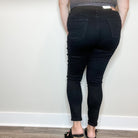 Judy Blue "Sweet Nothings" Tummy Control Black Skinny Jeans-Lola Monroe Boutique