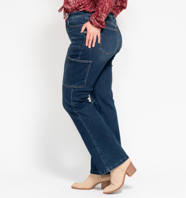 Judy Blue "Taking Flight" Cargo Bootcut jeans