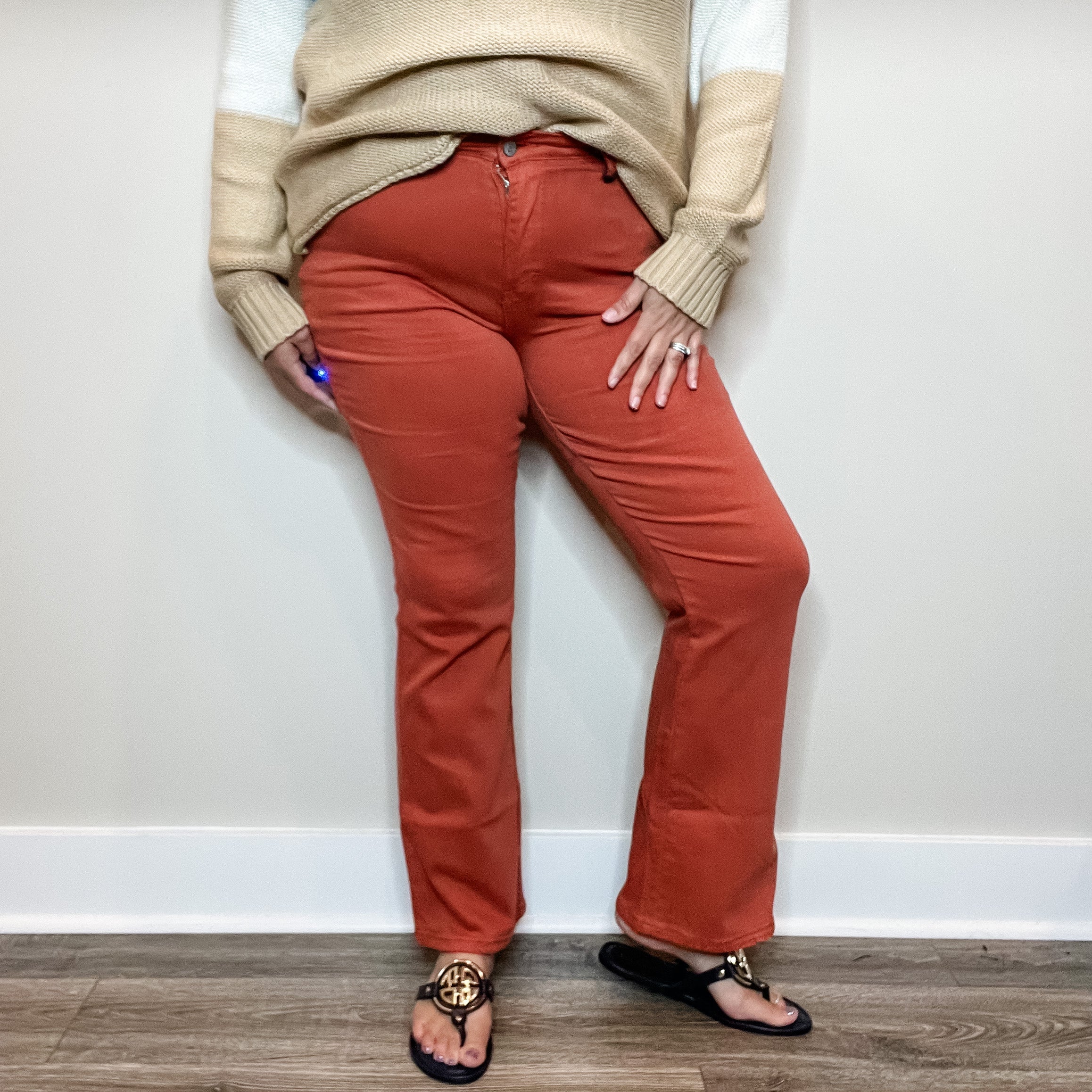 Judy Blue Terracotta Bootcut Jeans-Lola Monroe Boutique